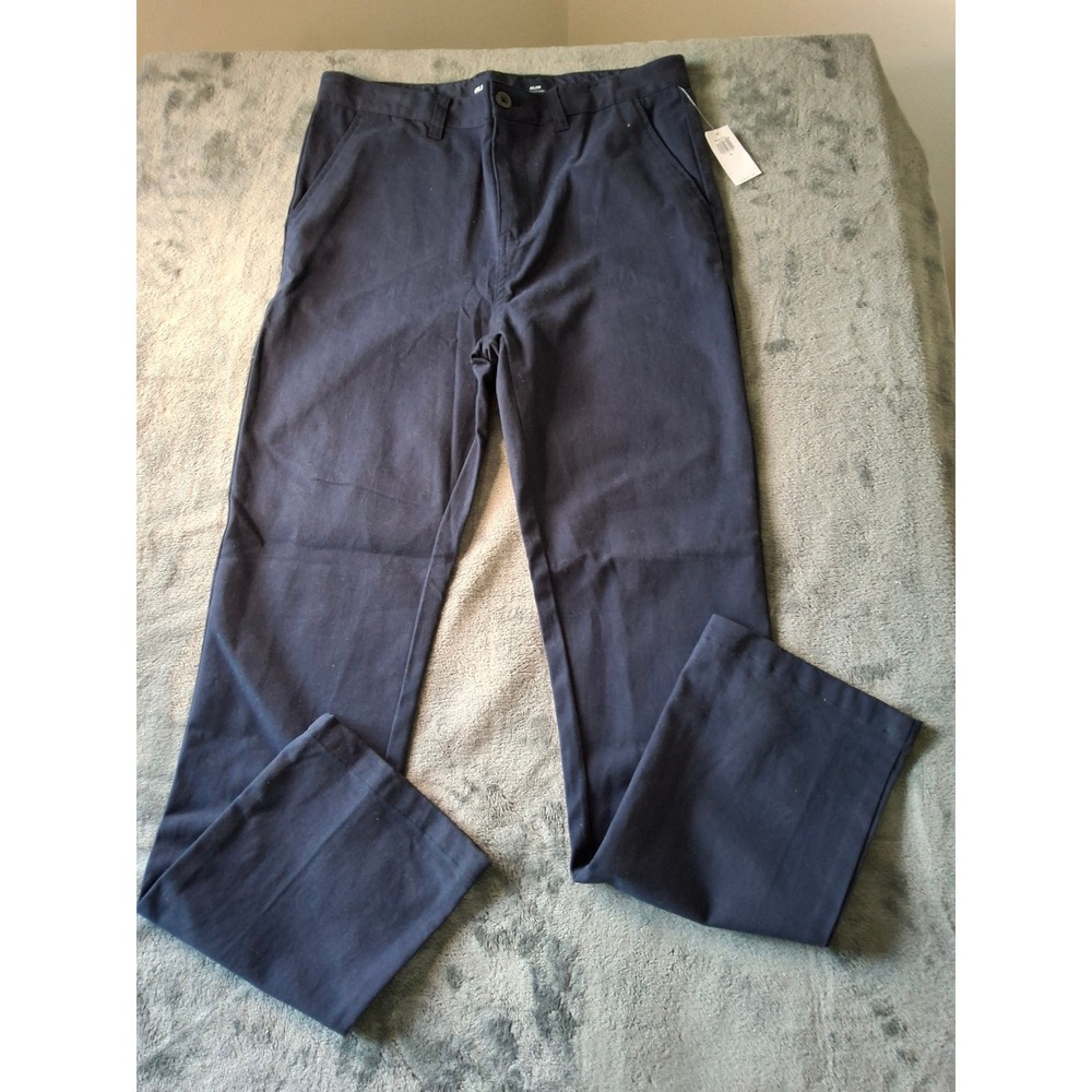 Old Navy Slim Built-In Flex Chino Pants Navy Blue Size 18 NWT 665608-00-1